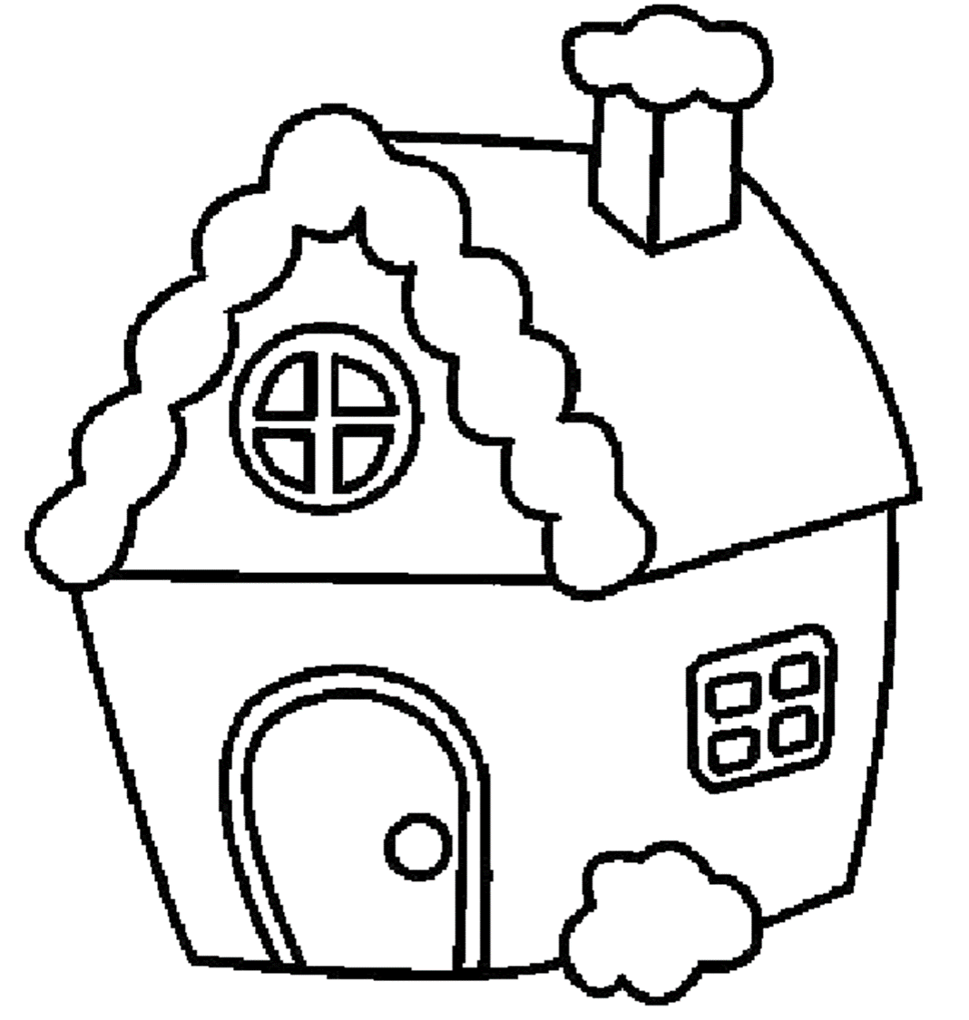 Раскраски новогодние игрушки домики